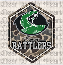Load image into Gallery viewer, Custom Camo Mascot Tee