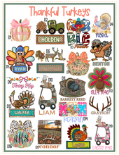 Load image into Gallery viewer, Thankful Turkeys