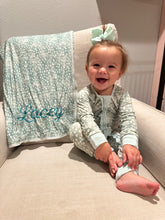 Load image into Gallery viewer, Pastel Mint Axis Bamboo Blanket