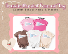 Load image into Gallery viewer, Custom School Grandmillennial Pennant Flag
