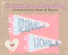 Load image into Gallery viewer, Custom School Grandmillennial Pennant Flag
