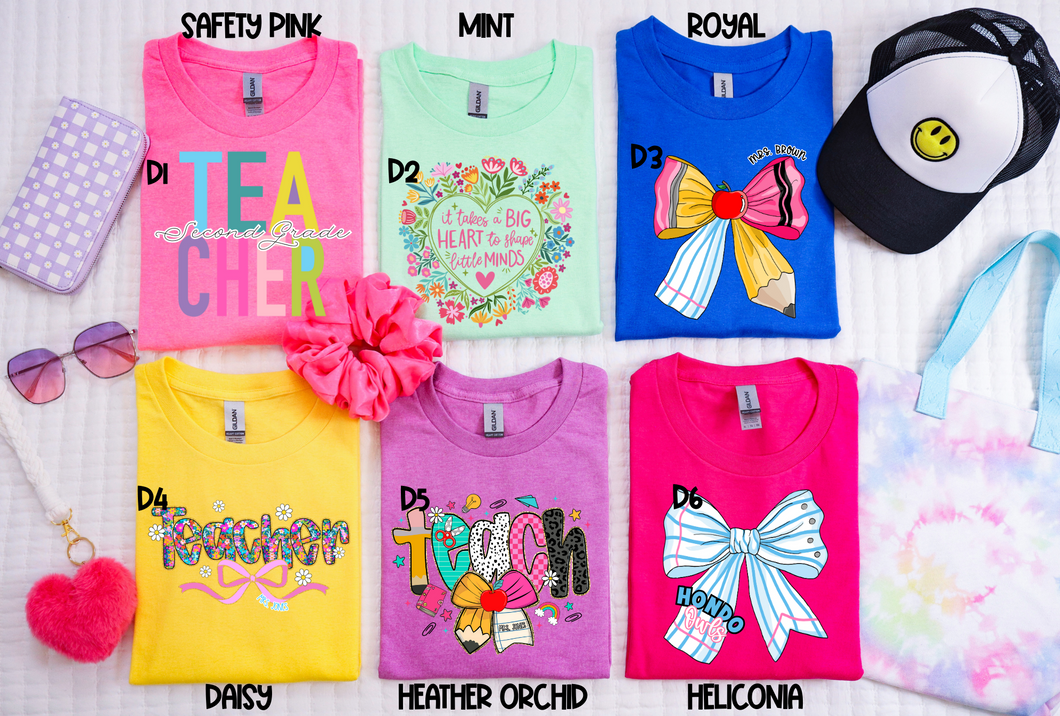 Teacher Appreciation Personalized Tees