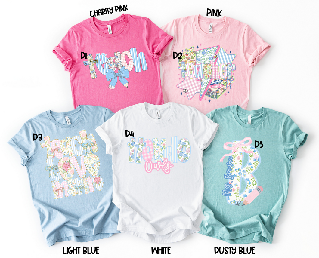 Personalized Teacher Tees