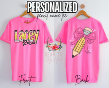 Load image into Gallery viewer, Personalized Pencil Tee
