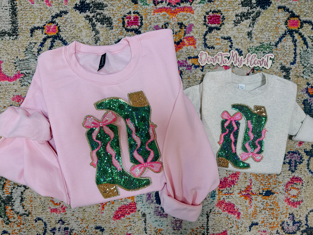 Matching Mama & Mini Boots & Bows *SET*