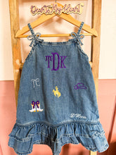 Load image into Gallery viewer, Denim Embroidered Spirit Dress
