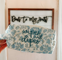 Load image into Gallery viewer, Wipe &amp; Dipes Embroidered Travel Bag
