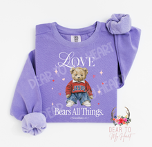 Load image into Gallery viewer, Love Bears All Things Sweatshirt, or T-Shirt

