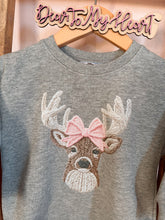 Load image into Gallery viewer, Bucks &amp; Bows Baby Bubble, or Toddler Sweatshirt

