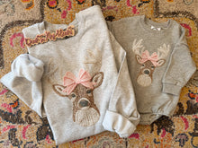 Load image into Gallery viewer, Bucks &amp; Bows Faux Yarn Sweatshirt
