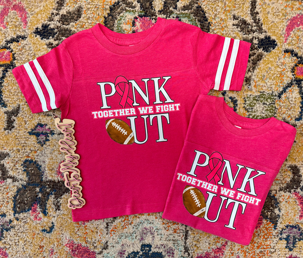 Pink Out Toddler Football T-Shirt