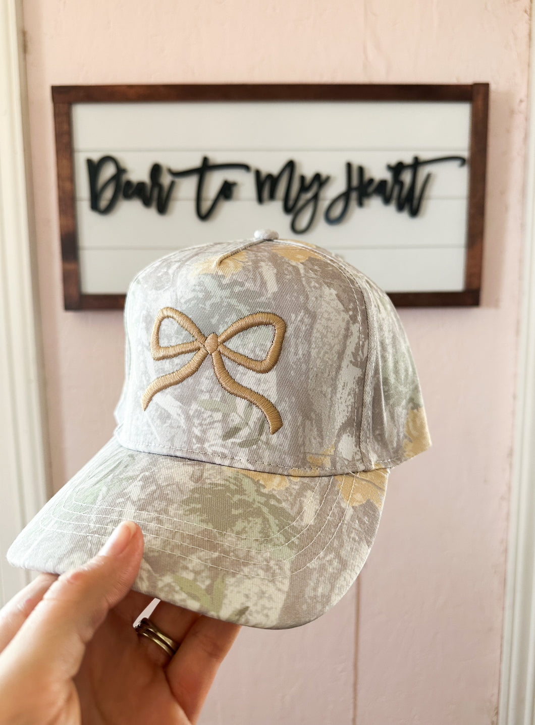 Tan & Camo 3D Embroidered Trucker
