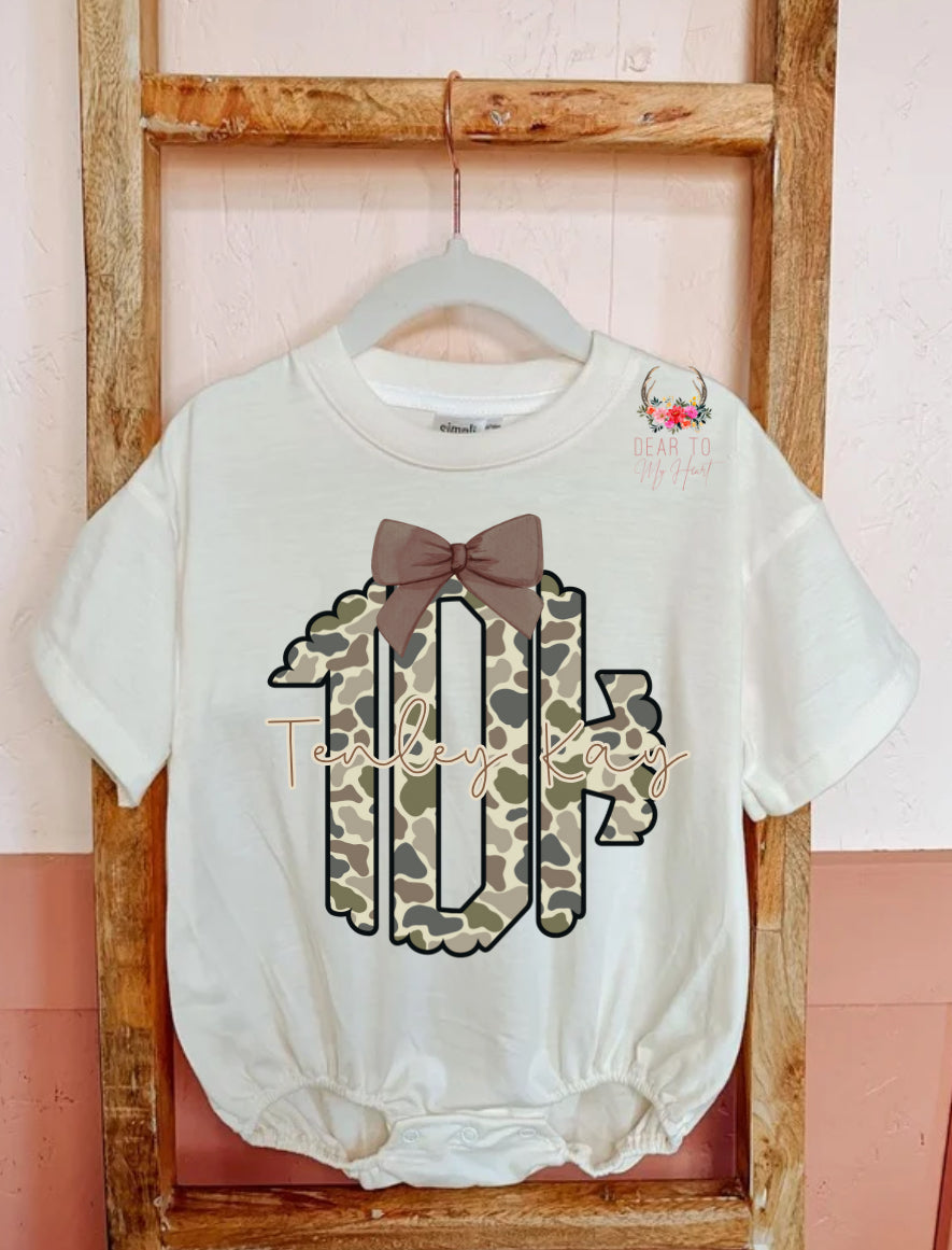 Camo Monogram Bubble & T-Shirt