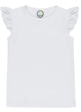 Load image into Gallery viewer, Embroidered Scallop Flag Flutter Baby Bubble, or Toddler Tee
