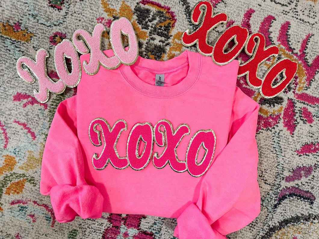 XOXO Chenille Patch Sweatshirt