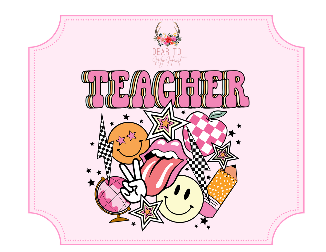 Custom Retro Teacher / Teaching Position Tee