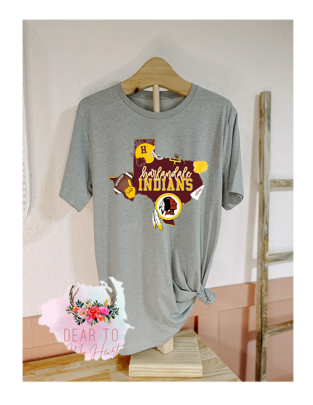 Harlandale Indians Fall T-Shirt