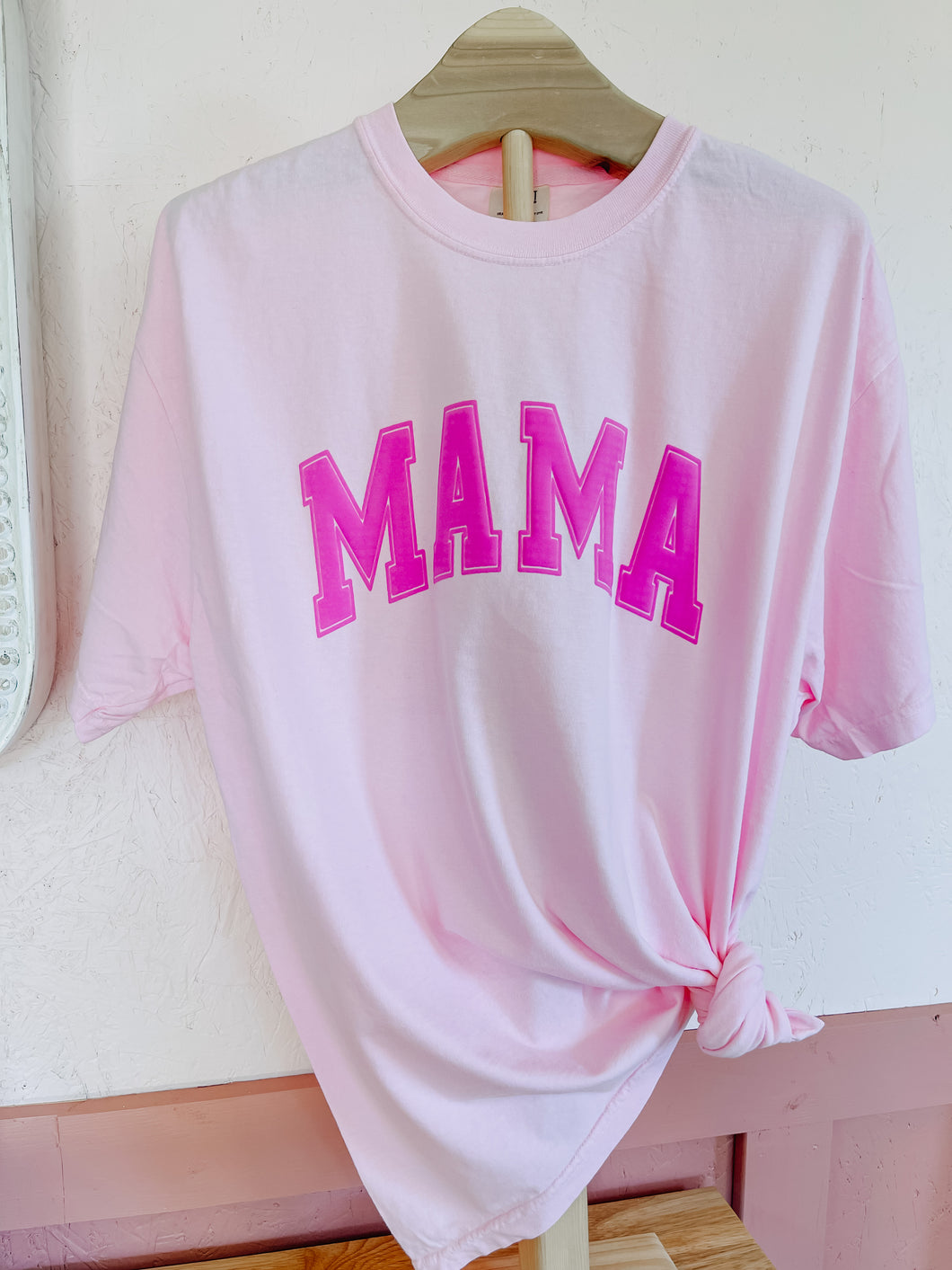 Neon Pink Mama Puff Tee
